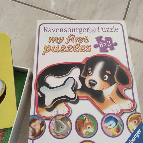 Ravensburger Puzzles 2+ used, animal and food matching set, 2 boxes