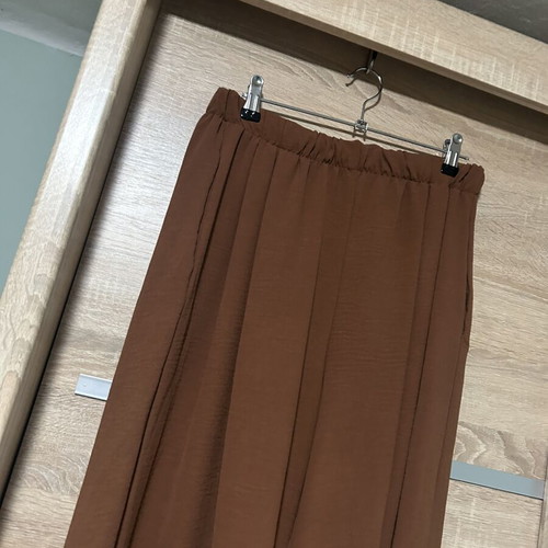 Pants with Elastic Waistband new, brown, one size