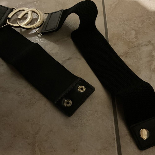Set of 9 belts with new Polo Star waist bag and scarf, like new