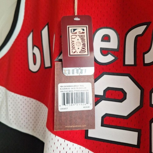Mitchell & Ness Swingman Hardwood Classics NBA Jersey Clyde Drexler Portland Blazers M New