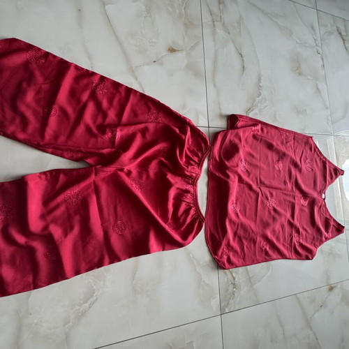 Red pajama set, size L