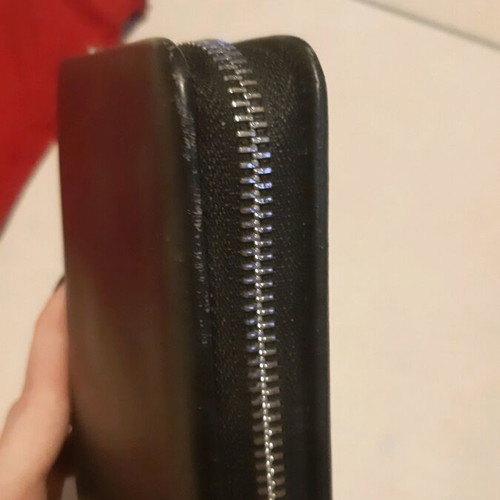 Nak leather wallet-bag like new, black