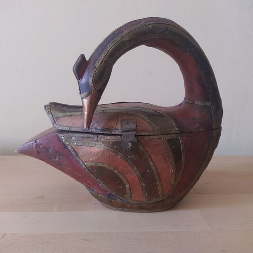 Antique decorative duck with storage used