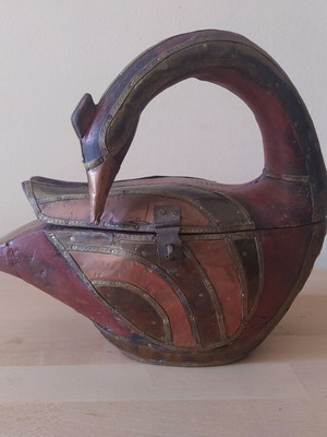 Antique decorative duck with storage used