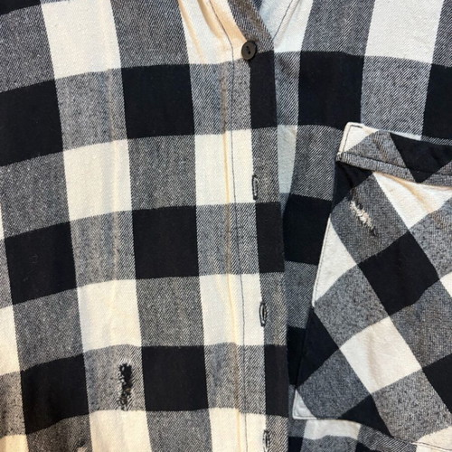 Zara checked shirt like new, size M, black and white