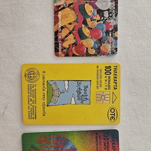 Ote phone card collection used, 34 rare cards from the 90s