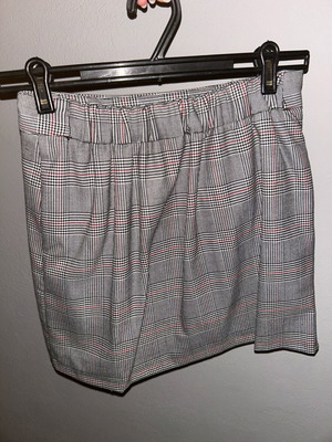 Checked skirt new, gray, size S