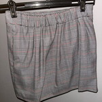 Checked skirt new, gray, size S