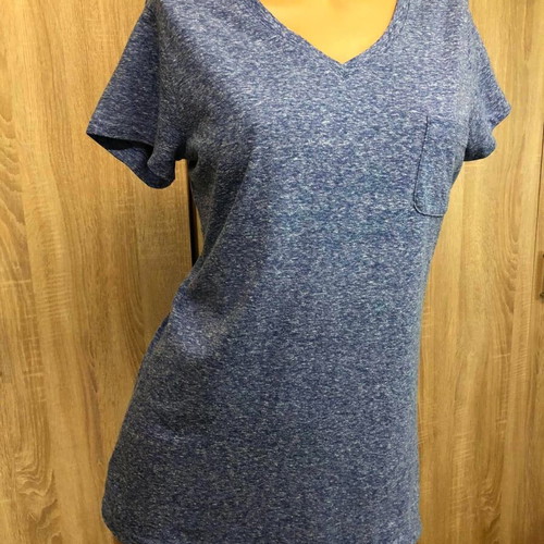 Admiral blue viscose women's T-shirt, size M