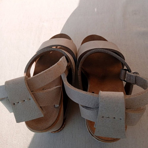 Catarina Martins platform shoes like new, handmade leather, beige