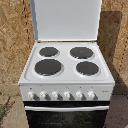 Crown 6041 electric cooker with 4 enamelled burners