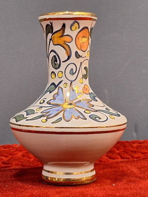 Ikaros Rodos ceramic vase used, beautiful hand-painted motifs