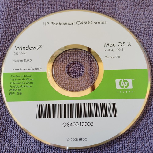 HP PhotoSmart C4500 CD-ROM drivers and utilities like new