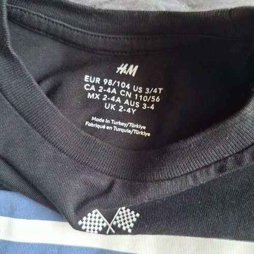 H&M boys' clothing set like new, 2 identical sets, sizes 98-104 cm