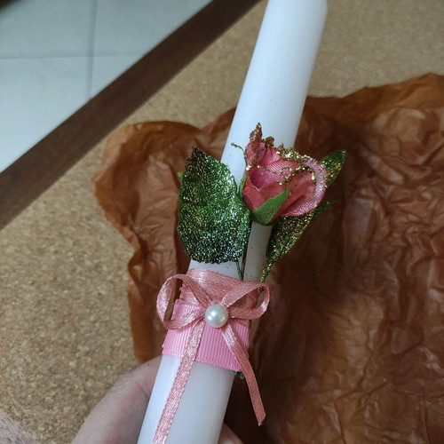 Easter candle new, approximately 21 cm