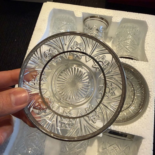 Tea Glasses and Saucers new, in original box