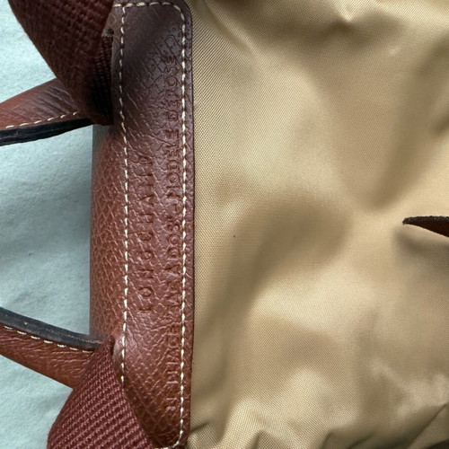 Longchamp Le Pliage παλιό μοντέλο σακίδιο πλάτης καινούργιο, μπεζ καφέ