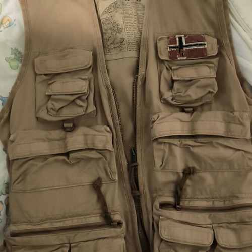 Napapijri Heritage vest like new, beige, size XL