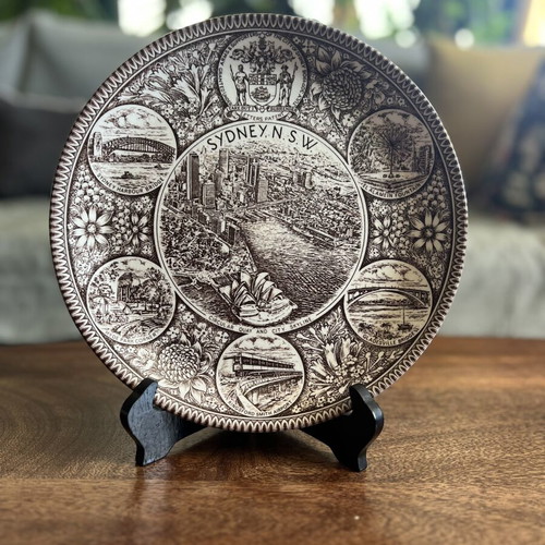 Vintage Sydney Australia Decorative Plate Johnson Brothers like new