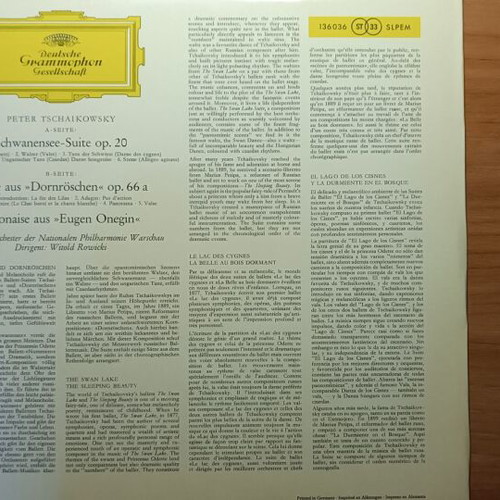 Peter Tschaikowsky vinyl record like new, classical music