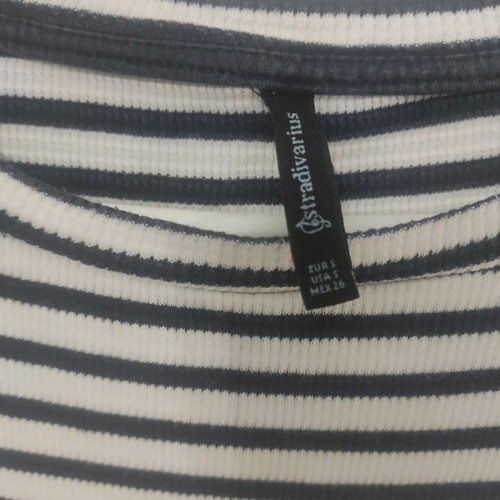 Stradivarius striped midi dress in very good condition