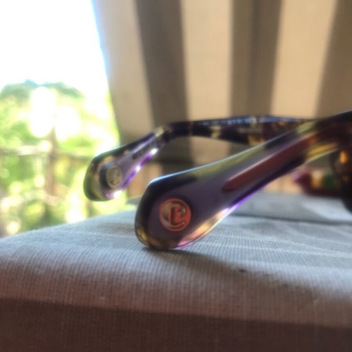 Carven tortoise sunglasses used, with case