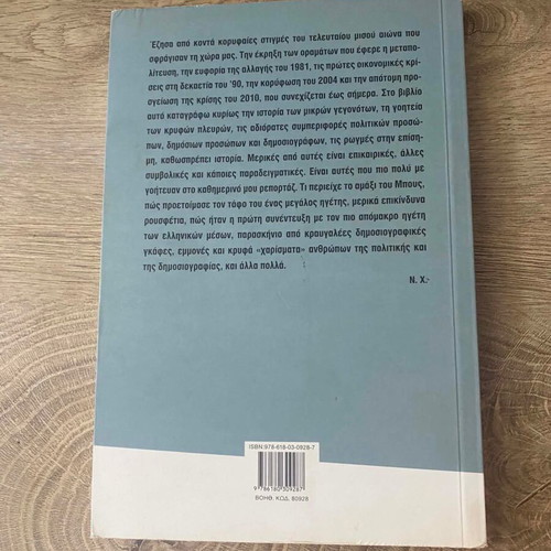 The Agony of a Reporter by Nikos Hasapopoulos like new, Greek