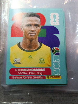 Panini FIFA World Cup 2026 Khulumani Ndamane επίσημο αυτοκόλλητο σαν καινούργιο