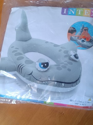 Inflatable shark pool toy new