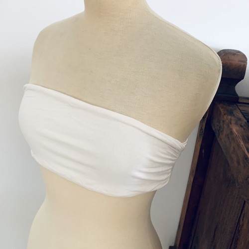 Ioanna Kourbela white elastic top, size M-L