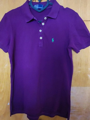 Polo T Shirt Ralph Lauren Like New, Purple, Size M