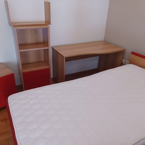 Youth Bedroom Furniture Set like new, includes bed with mattress, desk, shelves