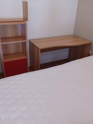 Youth Bedroom Furniture Set like new, includes bed with mattress, desk, shelves