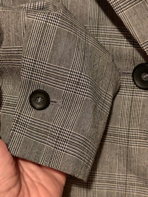 Zara women's gray checkered suit like new, size M
