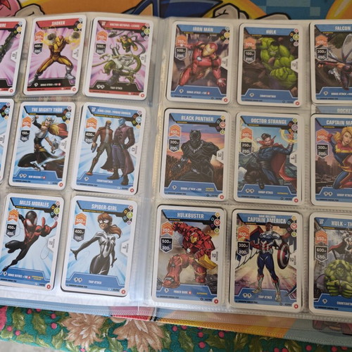 Marvel Mission Arena Album with 193 Cards like new
