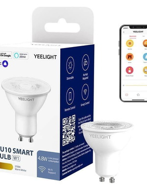 Yeelight Smart LED λάμπες 4.8W GU10 θερμό λευκό 350lm πακέτο 6 σαν καινούργιο