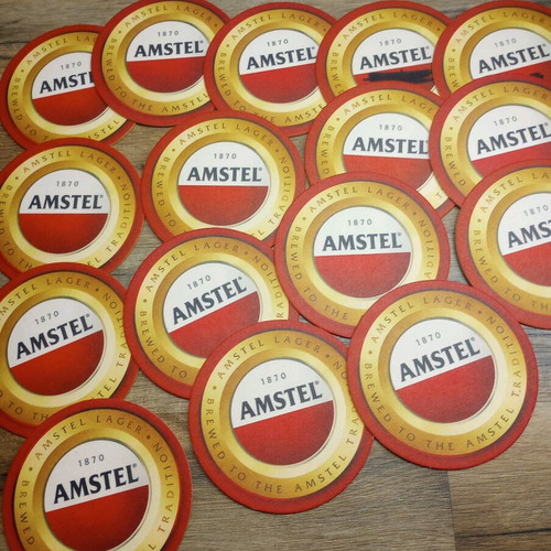 Amstel brewery coasters like new, pack of 16 paper