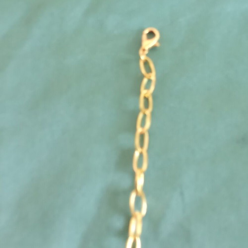A.L.E. Handmade Necklace and Earrings Set, New, Gold Color