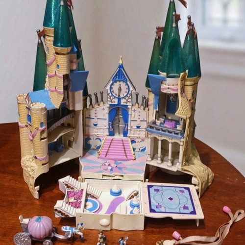 Polly Pocket Disney Cinderella Castle used, Bluebird Toys 1995