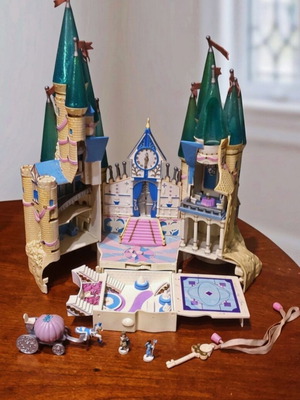 Polly Pocket Disney Cinderella Castle used, Bluebird Toys 1995