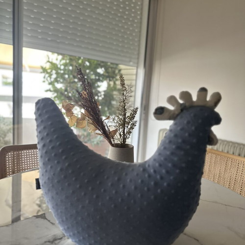 KURA LITTLE SAVANNAH wild blue pillow by La Millou