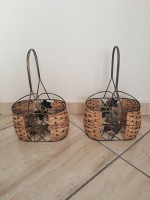 Wine baskets used, set of 2 pieces
