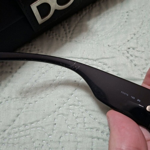 Dolce & Gabbana women's sunglasses used, oval black frame