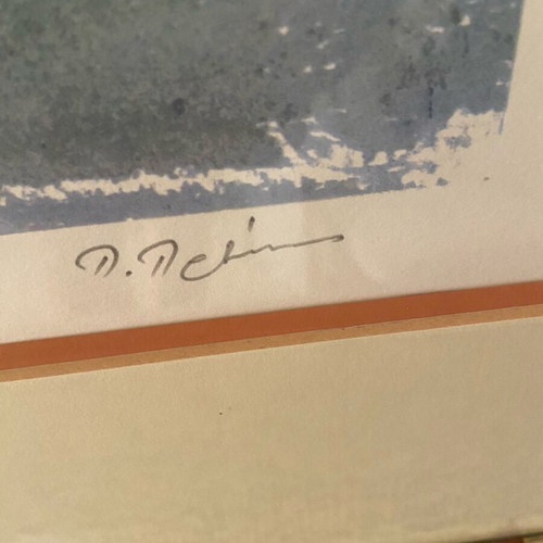 Collectible lithograph by painter Pari Preka like new