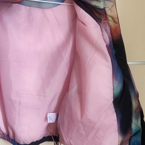 Edited winter quilted jacket size M pink and black