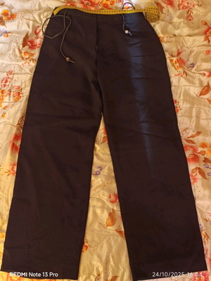Women's fabric pants used, size 38, black