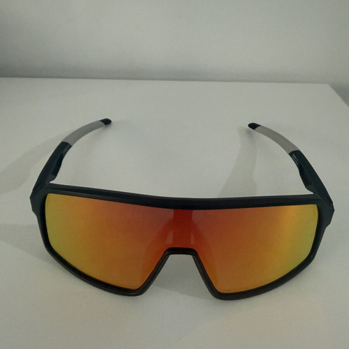 Gianni Intelligent Eyewear Sunglasses black frame orange iridescent lens new