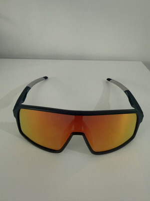 Gianni Intelligent Eyewear Sunglasses black frame orange iridescent lens new