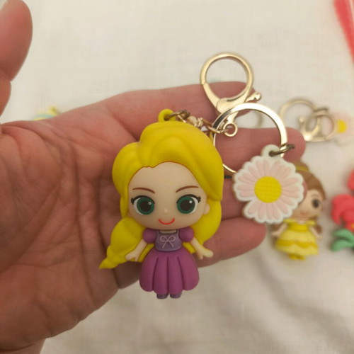 Disney Princess Keychains new, set of 5 with Cinderella and Ariel