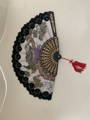 Vintage hand fan new